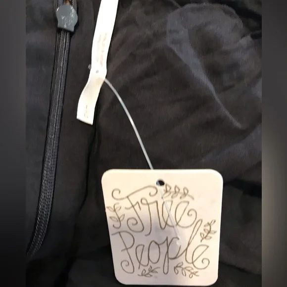 NWT Free People Seven Wonders Black and Multicolored Mini Dress Size L - Picture 11 of 12